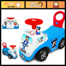 Mickey Mouse Police Cruiser Ride-On Toy for Kids - Interactive Push Vehicle with Lights & Sounds
