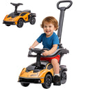 Lamborghini Orange 2-in-1 Ride-On Push Car for Toddlers Ages 1-3