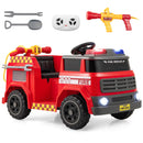 12V Electric Toy Car with Water Blaster, Communication System, Tools, and Sound Effects
