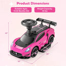Maserati Licensed Kids Foot-to-Floor Push Car with Horn