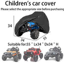 Heavy-Duty Black Cover for Kids Ride-On Toy Cars, 600D Fabric, 55 x 34 x 34 Inches
