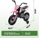 12V Kids Electric Ride-On Motorcycle with Twist Grip Throttle