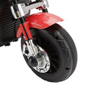 Red 6V Electric Dual Drive 3-Wheel Ride-On Motorcycle for Kids