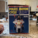 Vintage 1987 Battery Operated Jumbo Police Motorcycle In Box