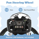 Lamborghini 3-in-1 Ride-On Push Car with Sound Features in White