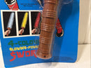 1990s Vintage 4-Color Illuminated Power Sword Battery-Powered Toy
