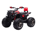 12V Red Kids ATV Ride-On Car with Music and Realistic Wheels