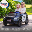 Land Rover 2-Seater 24V Electric Police Car Ride-On for Older Kids