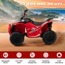 12V Electric Kids Ride-On ATV Quad Car with MP3 Player & Lights