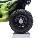 12V Dinosaur-Themed Kids ATV with Bluetooth, LED Lights, and Microphone