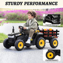 12V Electric Tractor for Kids with Trailer - Ride-On Toy for Toddlers