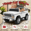 Ford F-150 24V White Electric Ride-On Car for Children