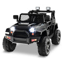 12V Electric Ride-On Truck for Kids with Remote Control, Music, and Lights - Black