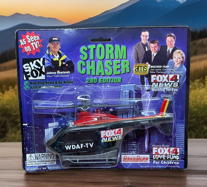 Kansas City Helicopter Chopper Toy Sky Fox 4 News Storm Chaser Johnny Rowlands