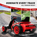 IWDOORIDE Red Electric Drift Kart for Kids with Dual Motors, 24V