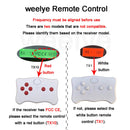 Weelye TX10 Compact Red Bluetooth Remote Control with 2.4G Technology