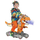 Orange Dinosaur Battery-Powered Ride-On Car for Toddlers