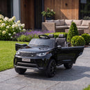 12V Kids' Ride-On Land Rover Electric Car in Black
