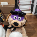 Set of 2 New Singing Animated Plush Puppy Dogs with Halloween Pumpkin Theme