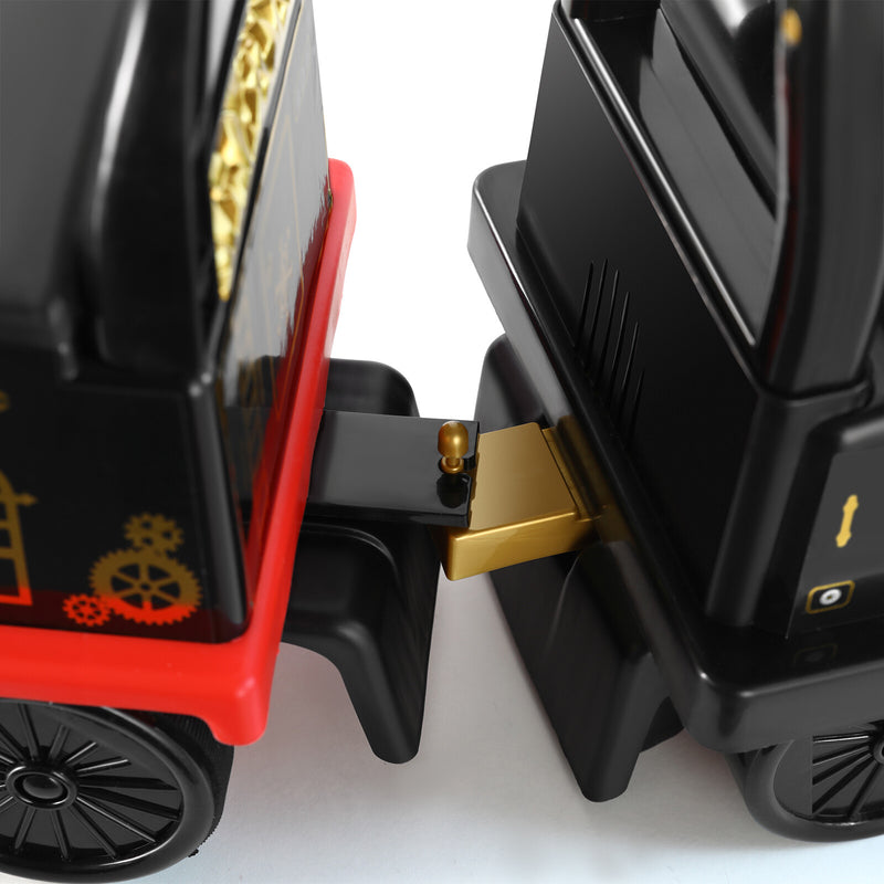 6V Ride-On Train Toy with Lights and Music for Toddlers 1-3 Years Black/Blue