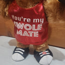 Gemmy Animated Valentine Dancing Singing DMX Party Teddy Bear Plush Gym Fitness
