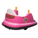 6V Pink Toddler Ride-On Bumper Car with Remote Control and 360° Spin