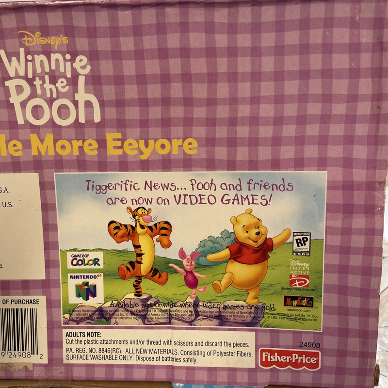 Vintage Deluxe Winnie the Pooh and Eeyore Plush Animal Set by Fisher Price