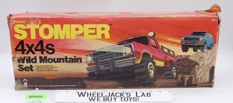 Vintage 1983 Mountain Track Foam 4x4 Stompers Rough Riders Playset