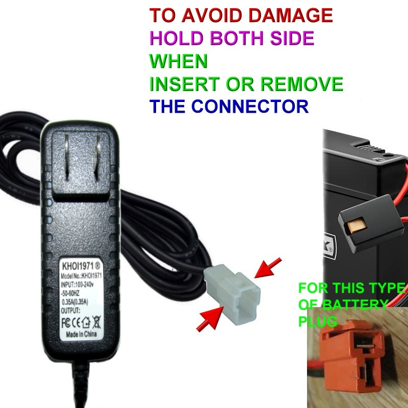 6V AC Wall Charger Adapter for W413AC W413 Ride-On Quad with PJ Masks Cat Design
