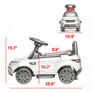 White Dual-Function 6V Electric Ride-On Car for Children