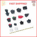 14PCS Set of Switch Kit for Power Wheels Kid's Ride on Toys Replacement Parts, F