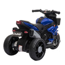 Blue 3-Wheel Ride-On Motorcycle for Kids with Horn and Traction Tires