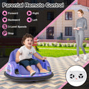 12V Electric 360° Rotating Bumper Car Toy for Toddlers with Remote Control