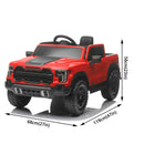 Red 12V Ride-On Car for Kids with Remote Control and 4-Wheel Shock Absorption, Ideal for Ages 3-6