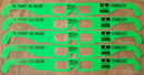 Set of 5 Neon Green Prism Glasses for Rainbow Effects and Camera Fun