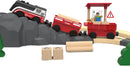 Z MAYABBO Battery-Powered Motorized Train Set - 3 Piece Wooden Track Compatible