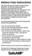 Rechargeable Power Wheels Battery and Charger - High Performance and Durable