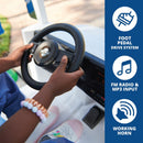 Kid Trax 6V Postal Service Ride-On Vehicle for Kids Ages 3-5, Max Weight 60 lbs, White