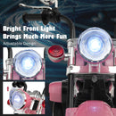 Pink 3-Wheel Chopper Trike for Kids with Headlight and Horn