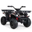 24V Kids Electric ATV with Dual Motors & Basket, Off-Road Quad Toy