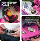 Whisper Ride II Pink Toddler Push Car with Safety Belt