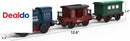 Motorized Train Set for Wooden Tracks - 3-Piece Battery-Powered Toy for Ages 3 and Up