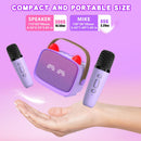 Mgaolo Enhanced Mini Karaoke Machine for Kids, Portable Bluetooth in Purple