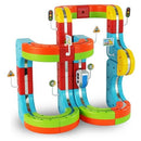 Electric Train Playset with DIY Tracks for Kids Aged 4-8, 82 Pieces