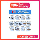 Shark Figurine Collection with Booklet and Gift Box - 13 Realistic Toys