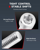 Chrome Shift Peg Set with Stainless Steel Heel Toe for Harley Touring