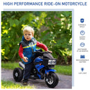 Aosom 6V Kids Motorcycle Ride-On Toy for Toddlers with High-Traction Battery Power