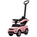 Convertible Ride-On Push Car, Official Land Rover Discovery, Pink