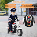 White Harley Davidson 6V Electric Ride-On Motorcycle for Kids