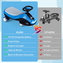 Flashing Wheel Ride-On Car with Front Light and Music Speaker for Kids 3+
